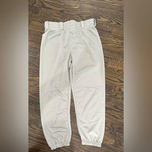 Rawlings youth xl knee length grey baseball pants. NWT